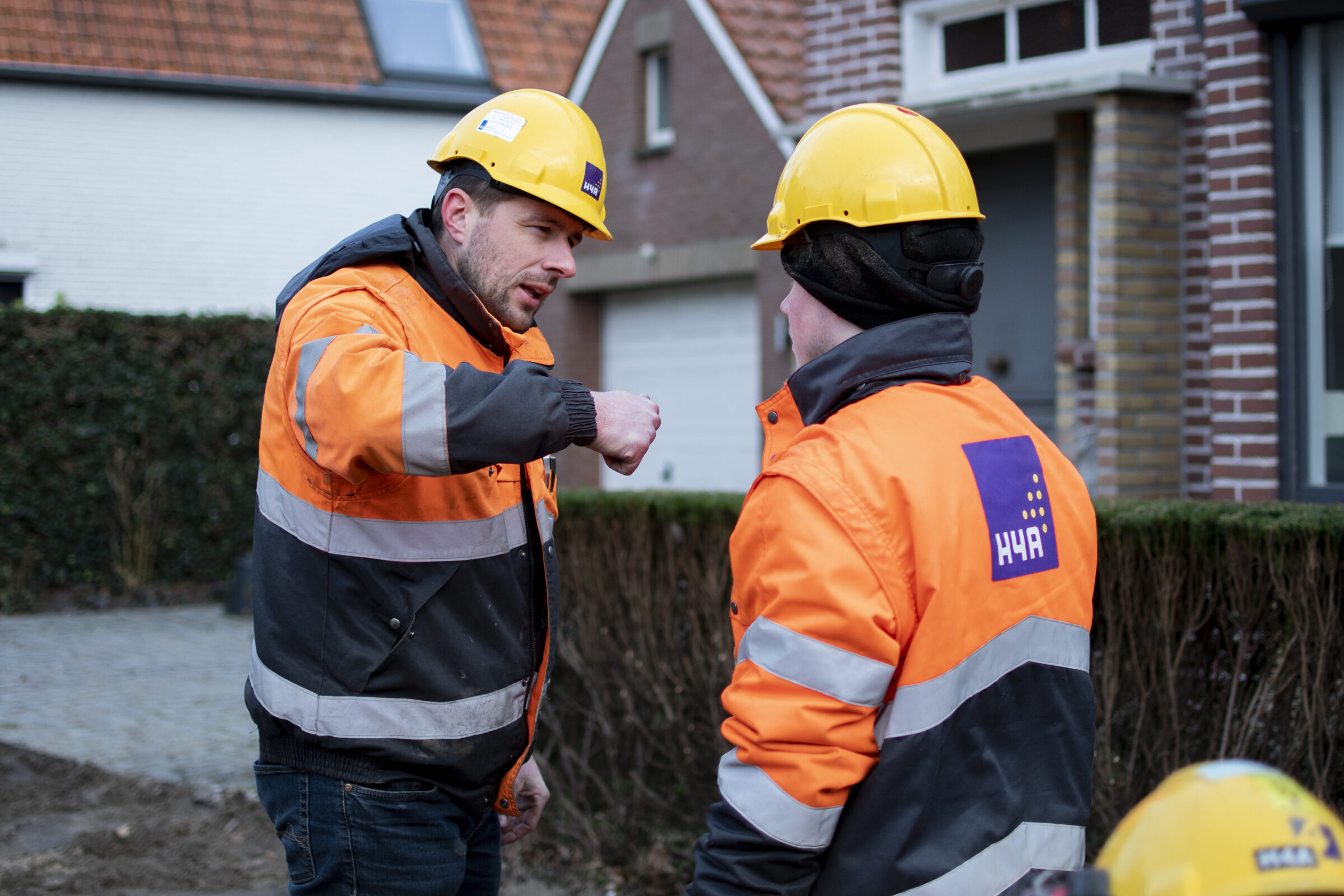 Medewerkers H4A Openbare Ruimte in overleg op een project