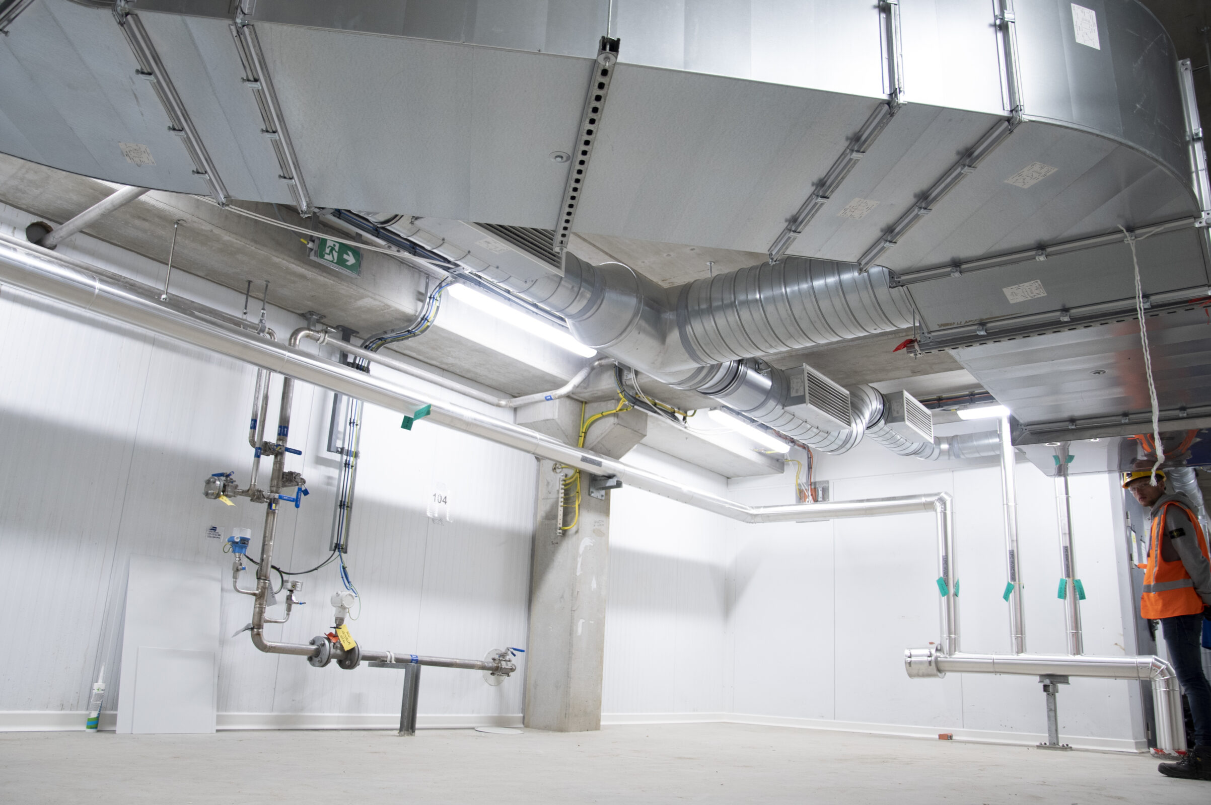 Bouw van een fabriekshal door H4A Industrie Service