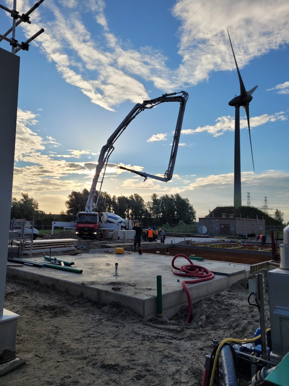 Bouw van fundering door H4A Industrie Service