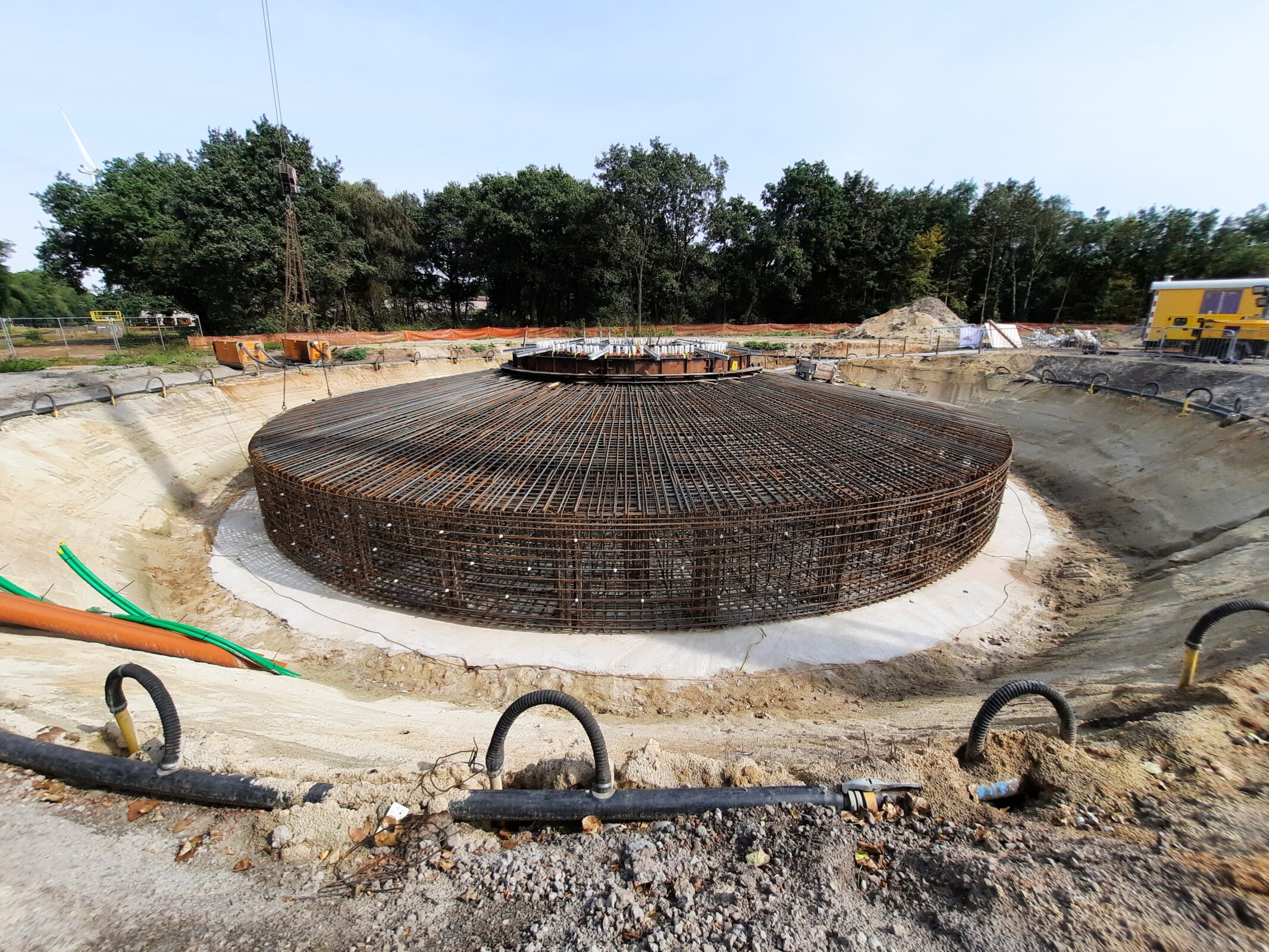 Wapening voor fundering windmolen door H4A Windenergie