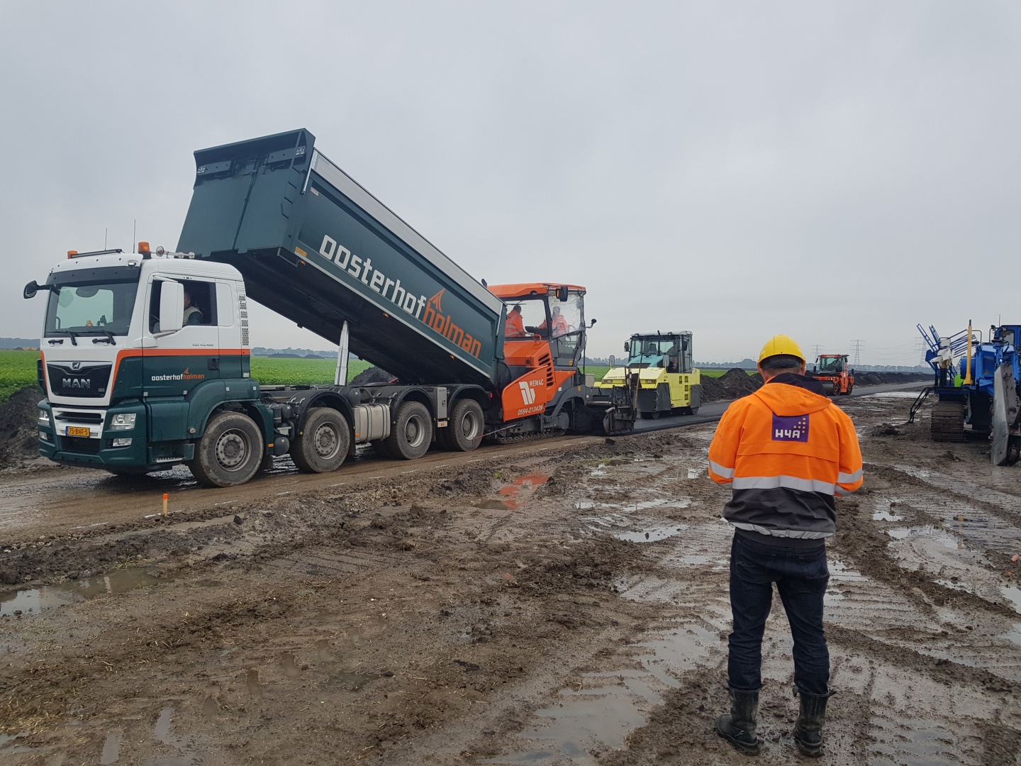 H4A Windenergie maakt een fundering voor een windmolen