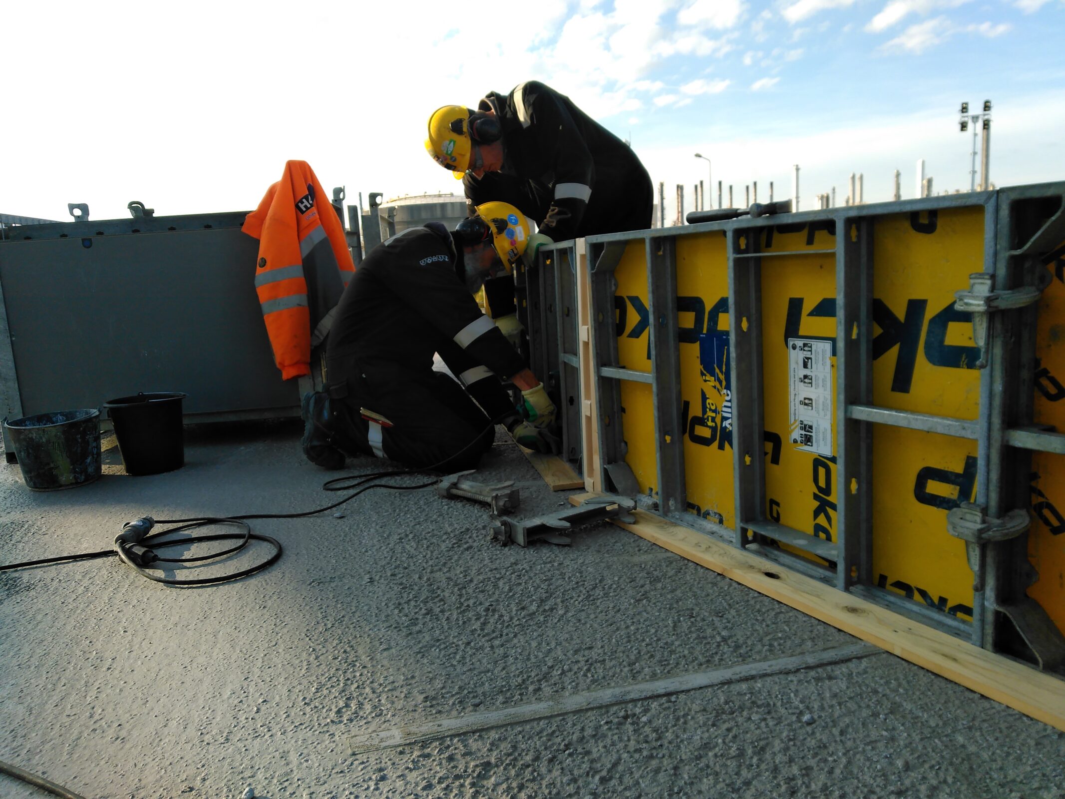 Bouw van fundering door H4A Industrie Service