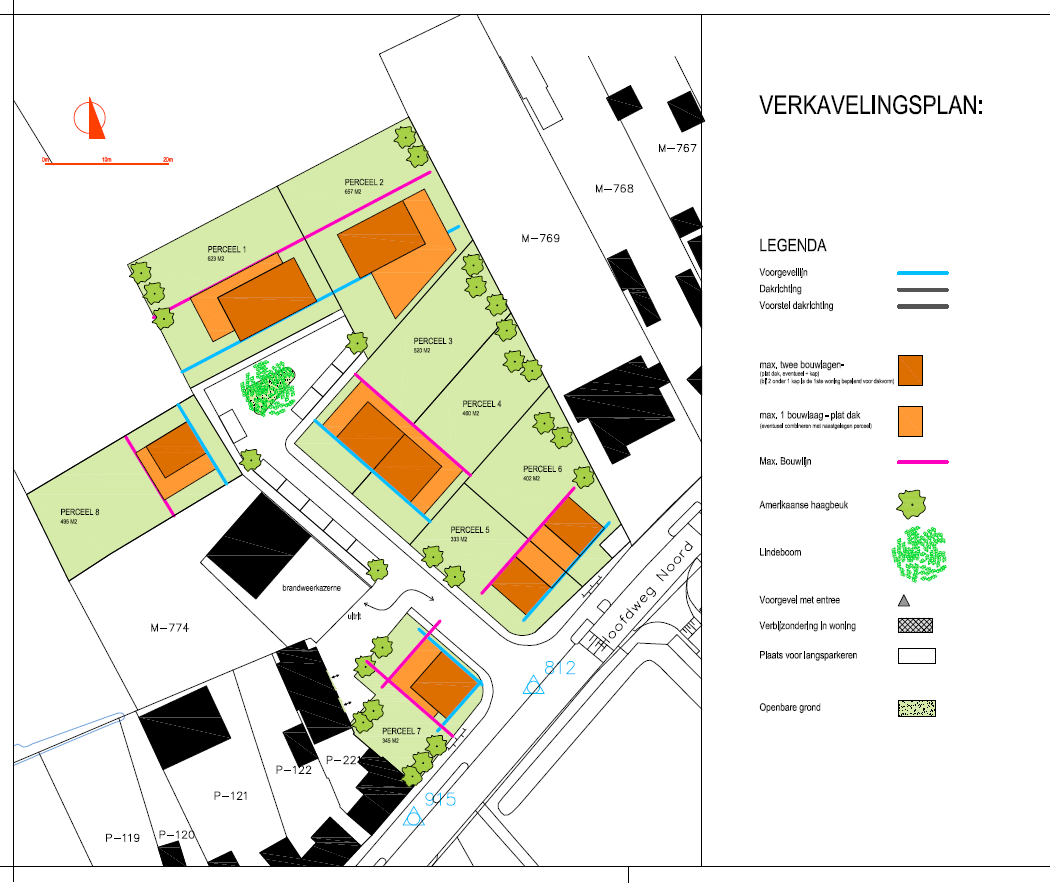 Verkavelingsplan Plan Lindenhof in Zuiddorpe door H4A Openbare Ruimte