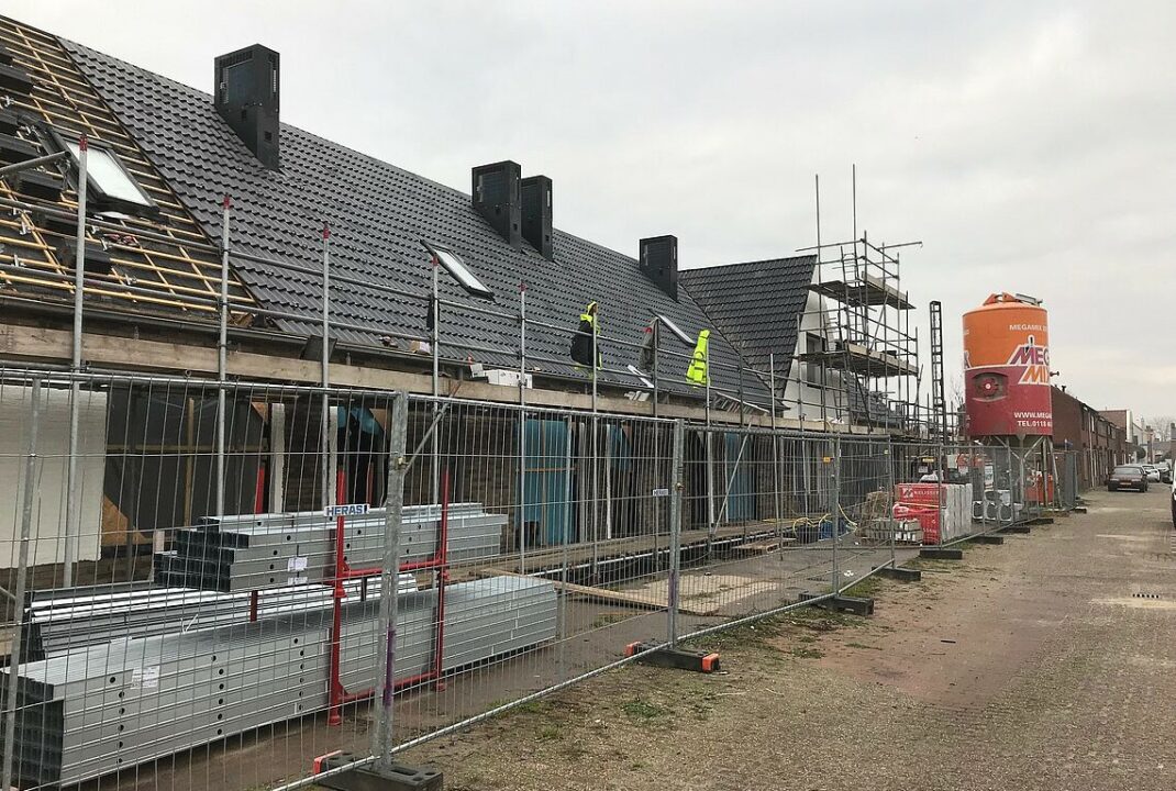 Nieuwbouwwoning Sas van Gent in aanbouw door H4A Bouw