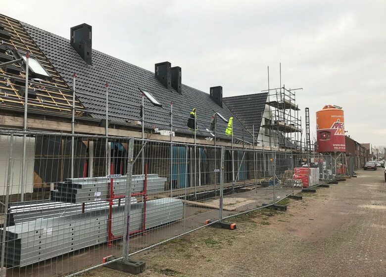 Nieuwbouwwoning Sas van Gent in aanbouw door H4A Bouw