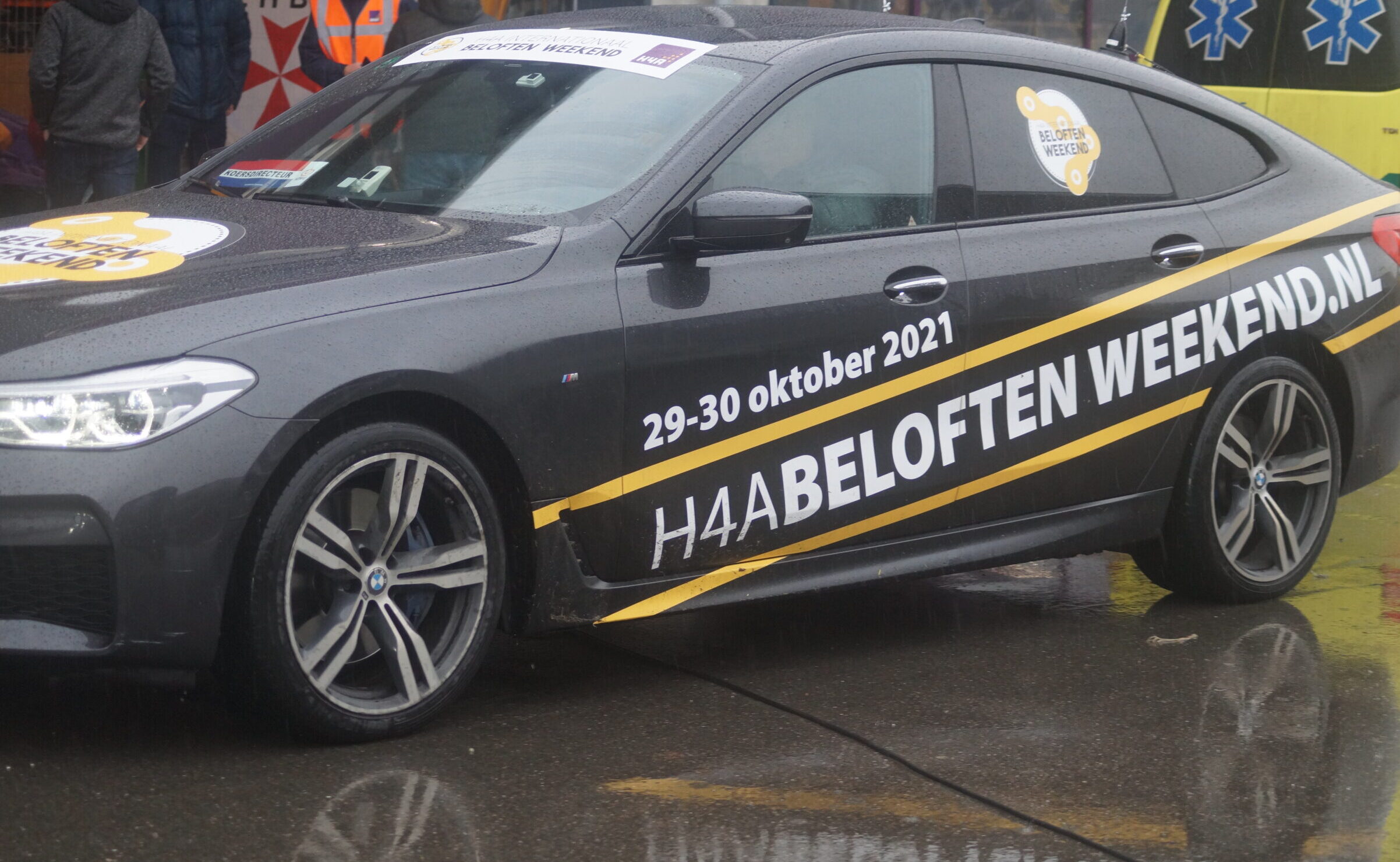 Sponsorauto voor beloften weekend voor H4A sponsoring