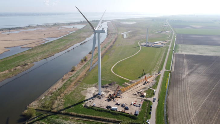 Windpark Kroningswind door H4A Windenergie