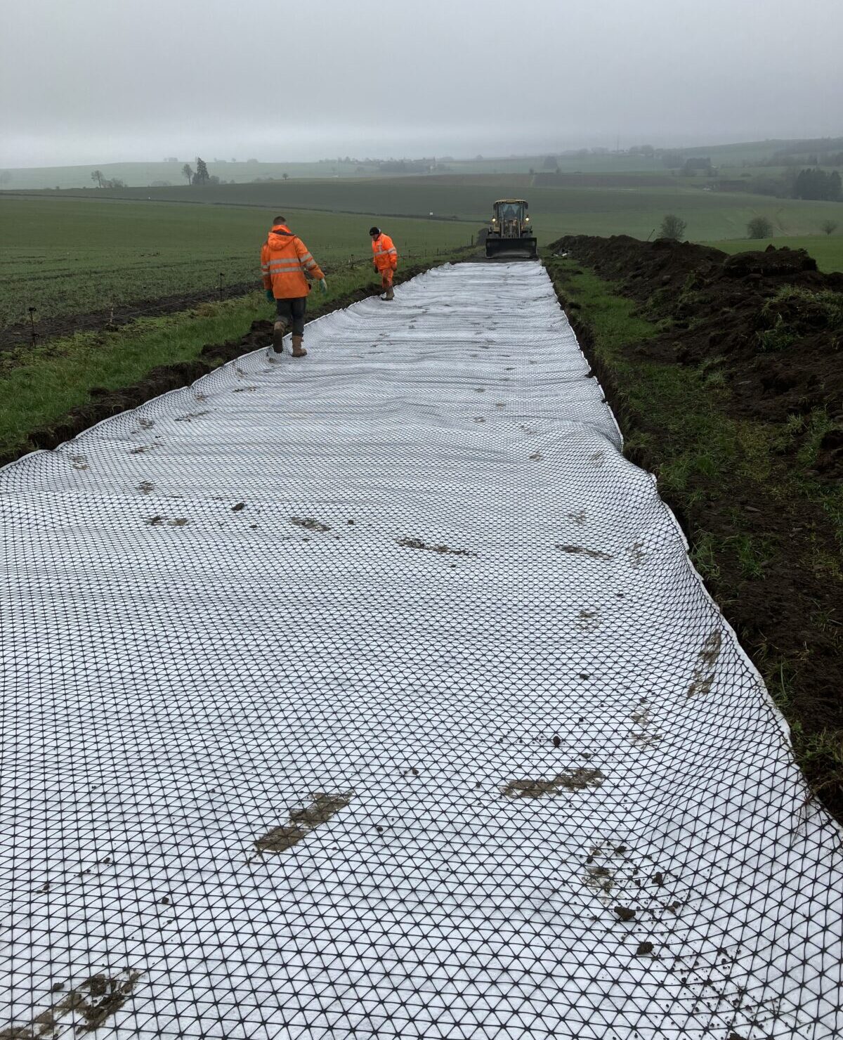 H4A Windenergie maakt een fundering voor een windmolen bij Windpark Sainte-Ode