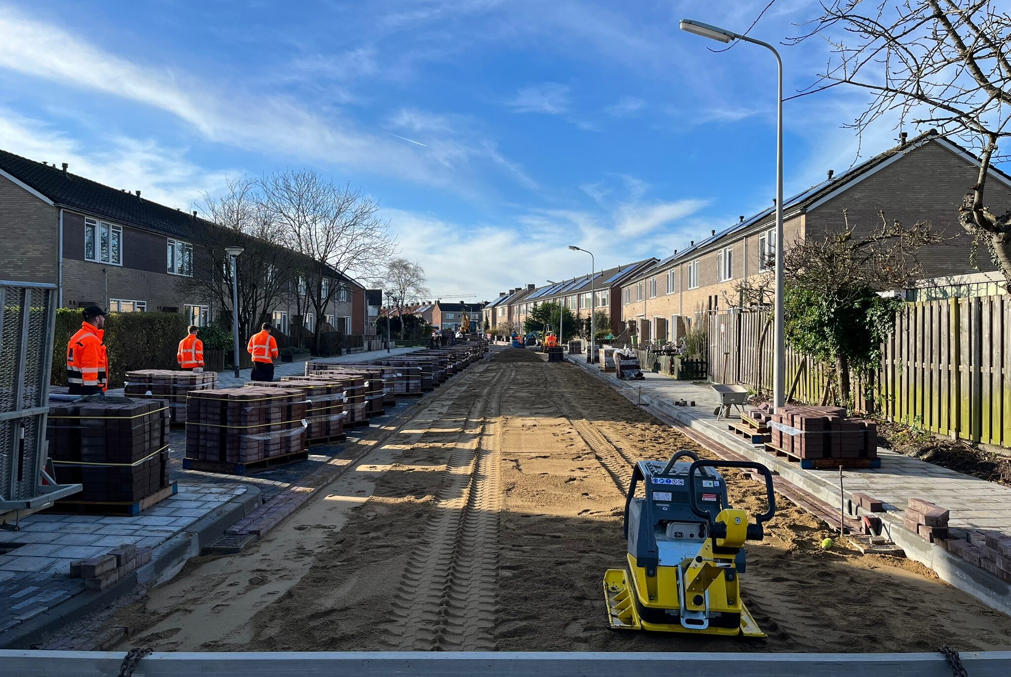 H4A Openbare Ruimte en H4A Ondergrondse Netwerken bij project Molenweg in Oost-Souburg