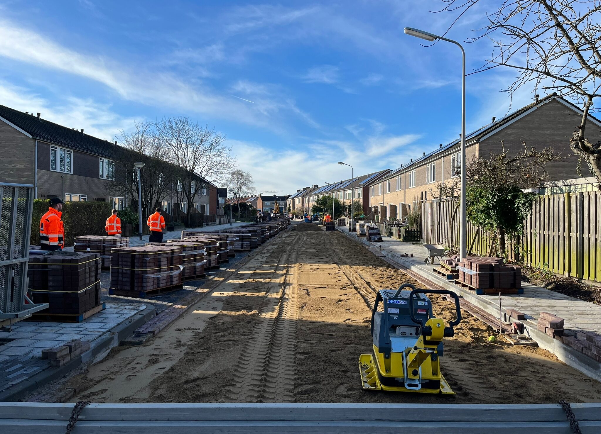 H4A Openbare Ruimte en H4A Ondergrondse Netwerken bij project Molenweg in Oost-Souburg