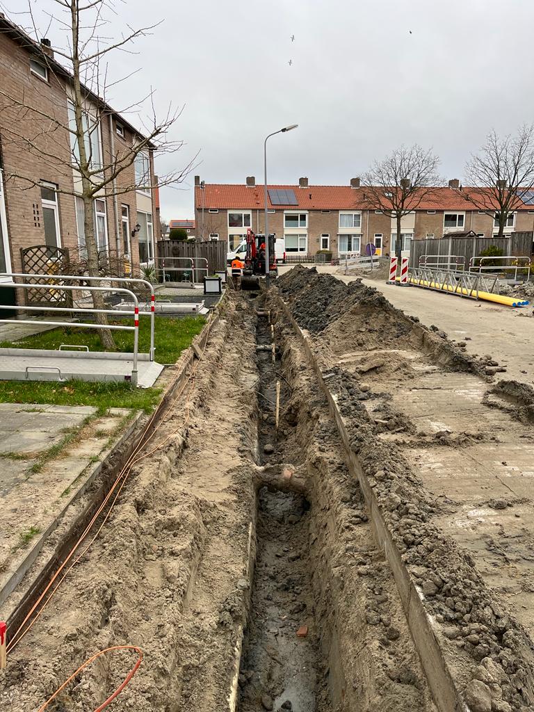 H4A Openbare Ruimte en H4A Ondergrondse Netwerken bij project Molenweg in Oost-Souburg