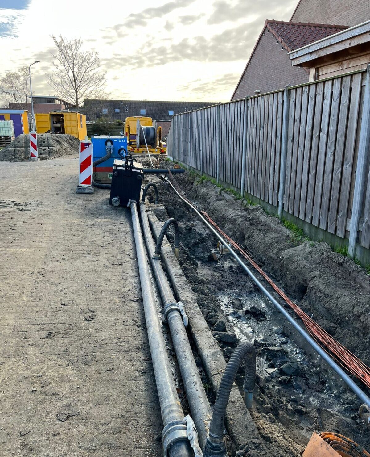 H4A Openbare Ruimte en H4A Ondergrondse Netwerken bij project Molenweg in Oost-Souburg